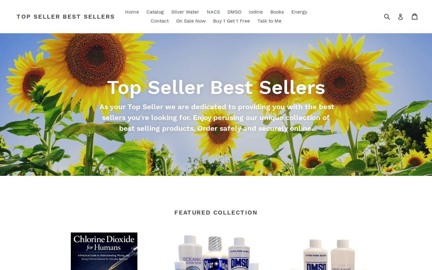 topsellerbestsellers.com homepage screenshot