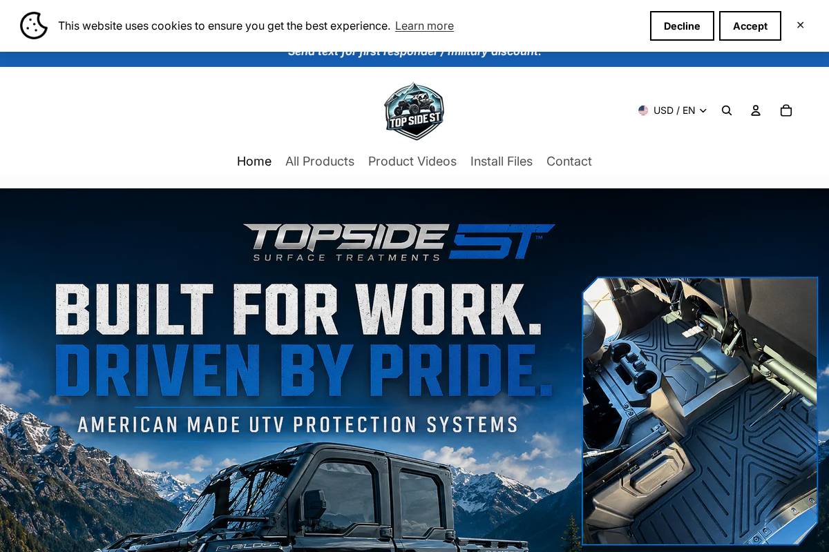 topsidest.com homepage screenshot