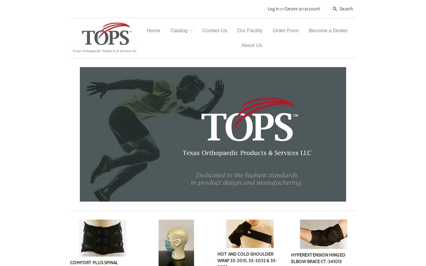 topsproducts.com homepage screenshot