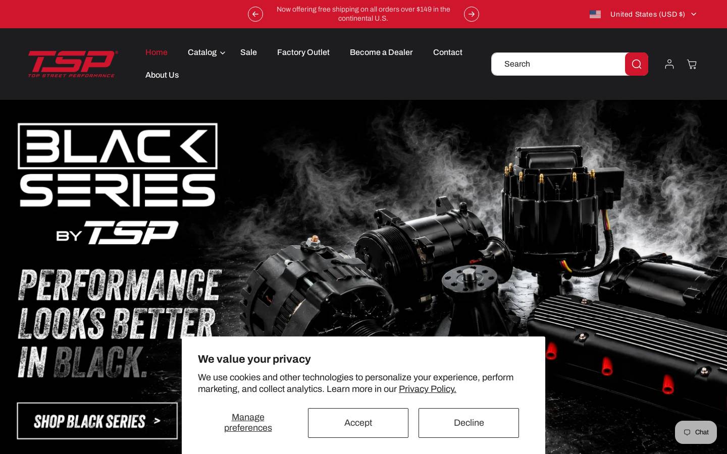 topstreetperformance.com homepage screenshot