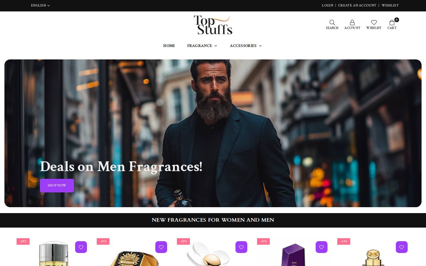topstuffs.co.uk homepage screenshot