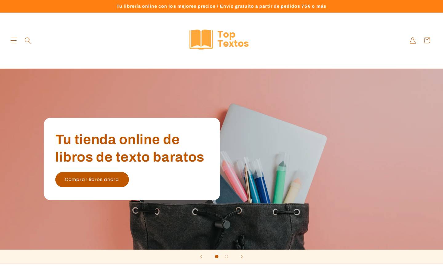 toptextos.es homepage screenshot