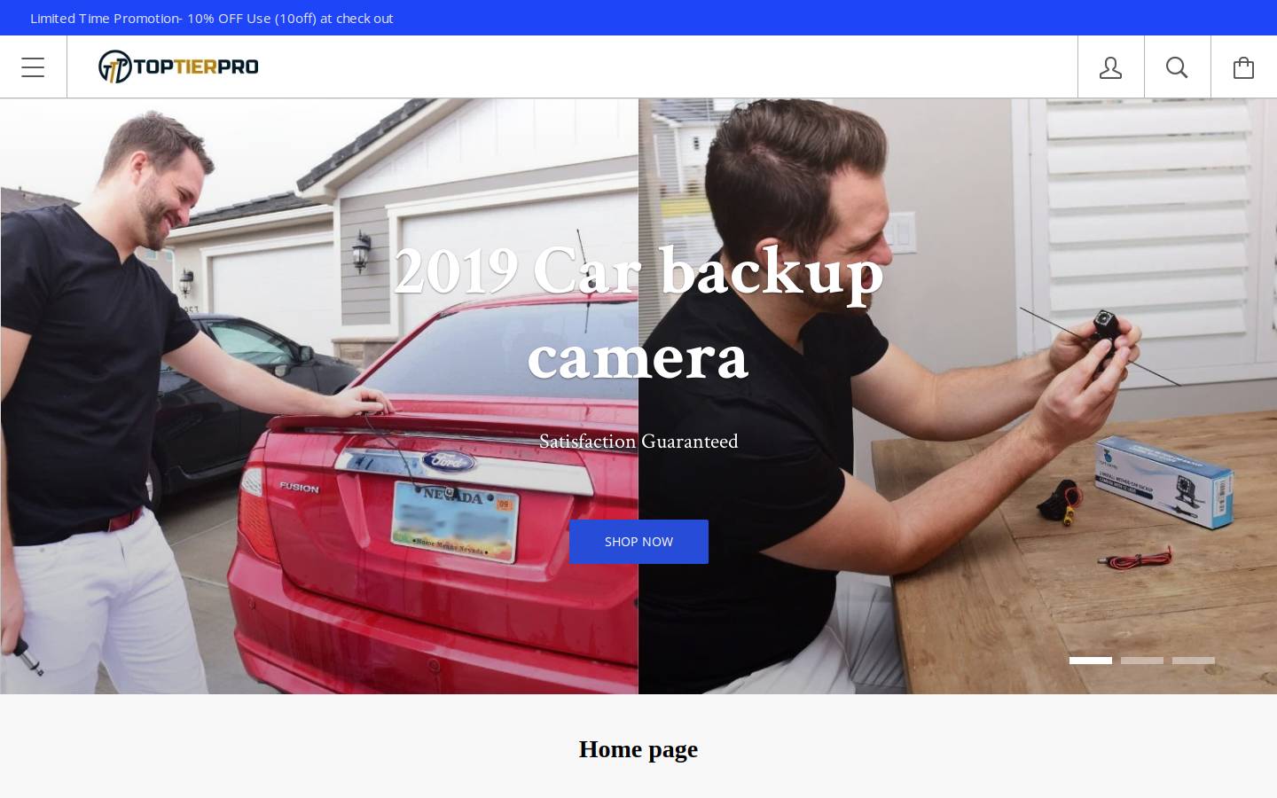 toptierpro.com homepage screenshot