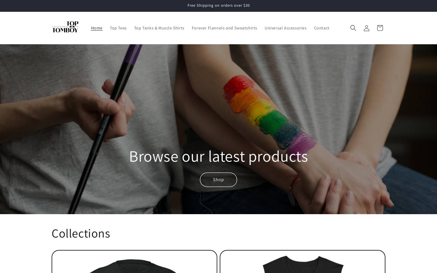 toptomboy.com homepage screenshot