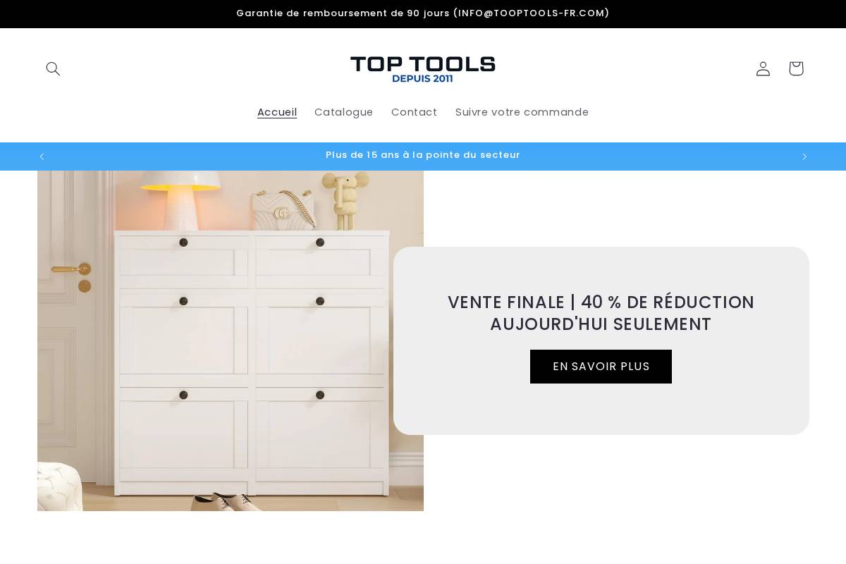 Toptools Fr homepage screenshot
