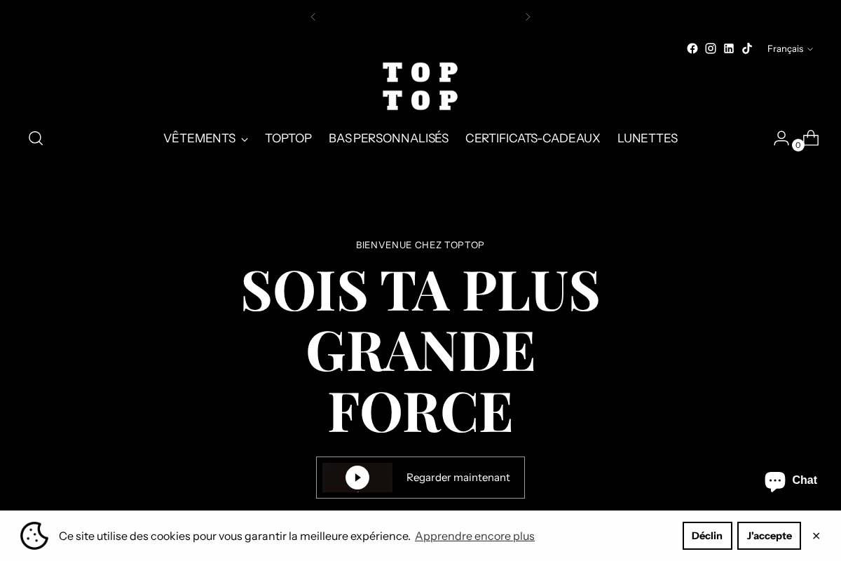 TOPTOP OUTFIT homepage screenshot
