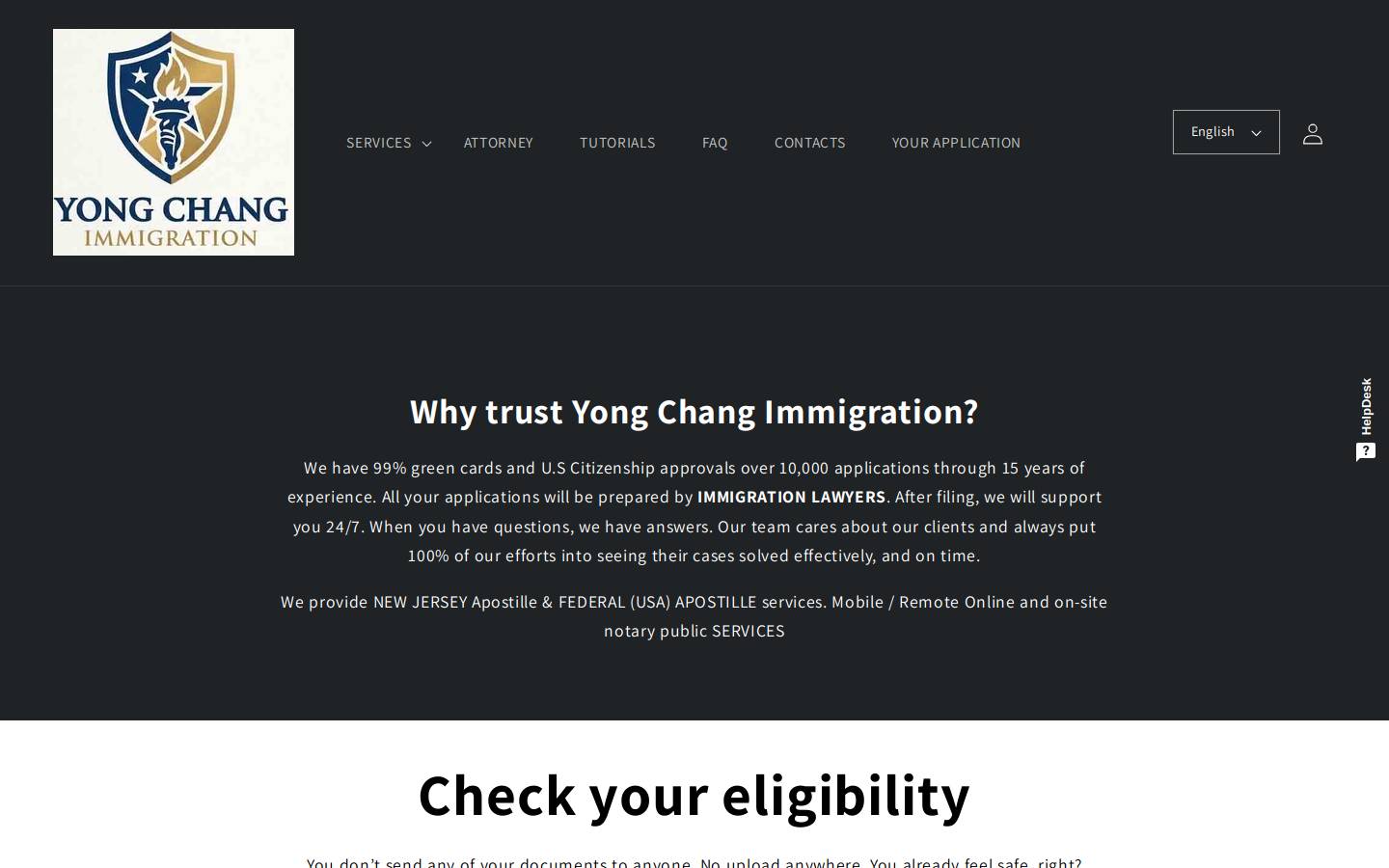 topusaimmigrationlawyer.com homepage screenshot