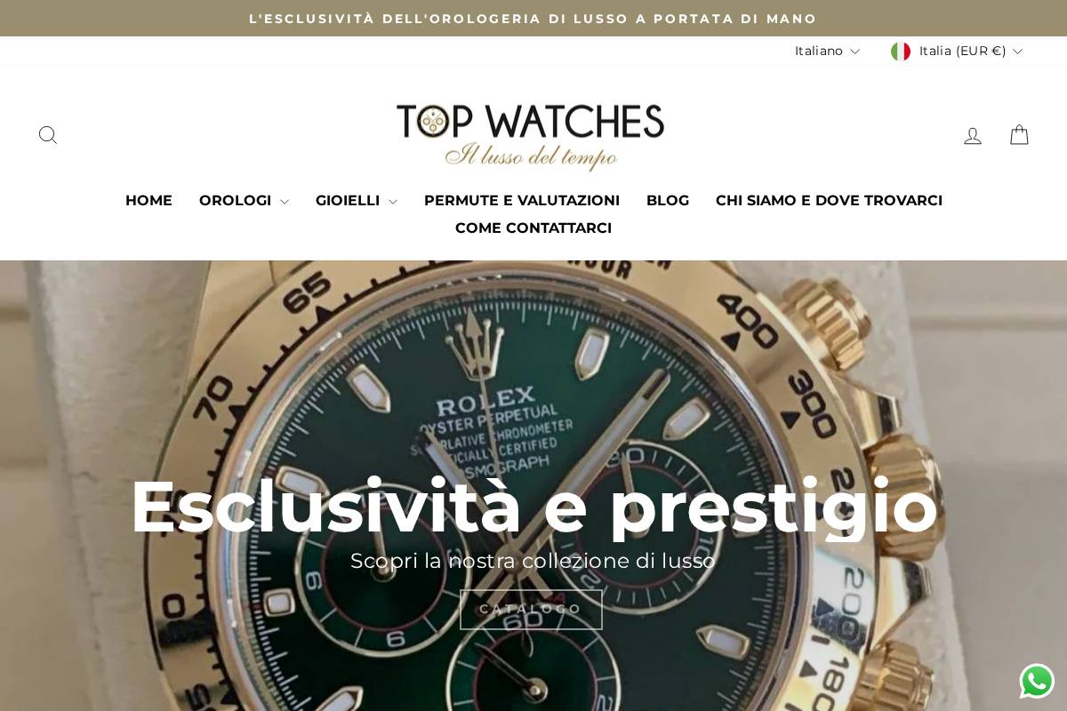 topwatchesbrescia.com homepage screenshot