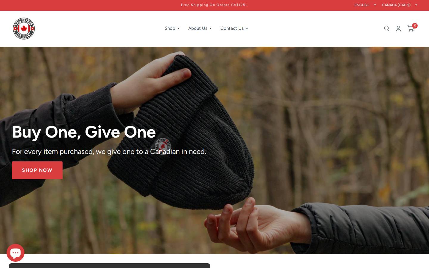 toquesfromtheheart.ca homepage screenshot