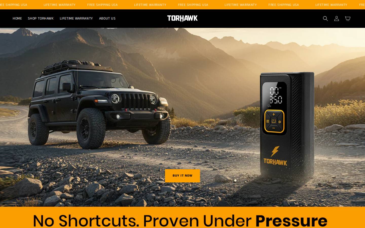torhawk.com homepage screenshot