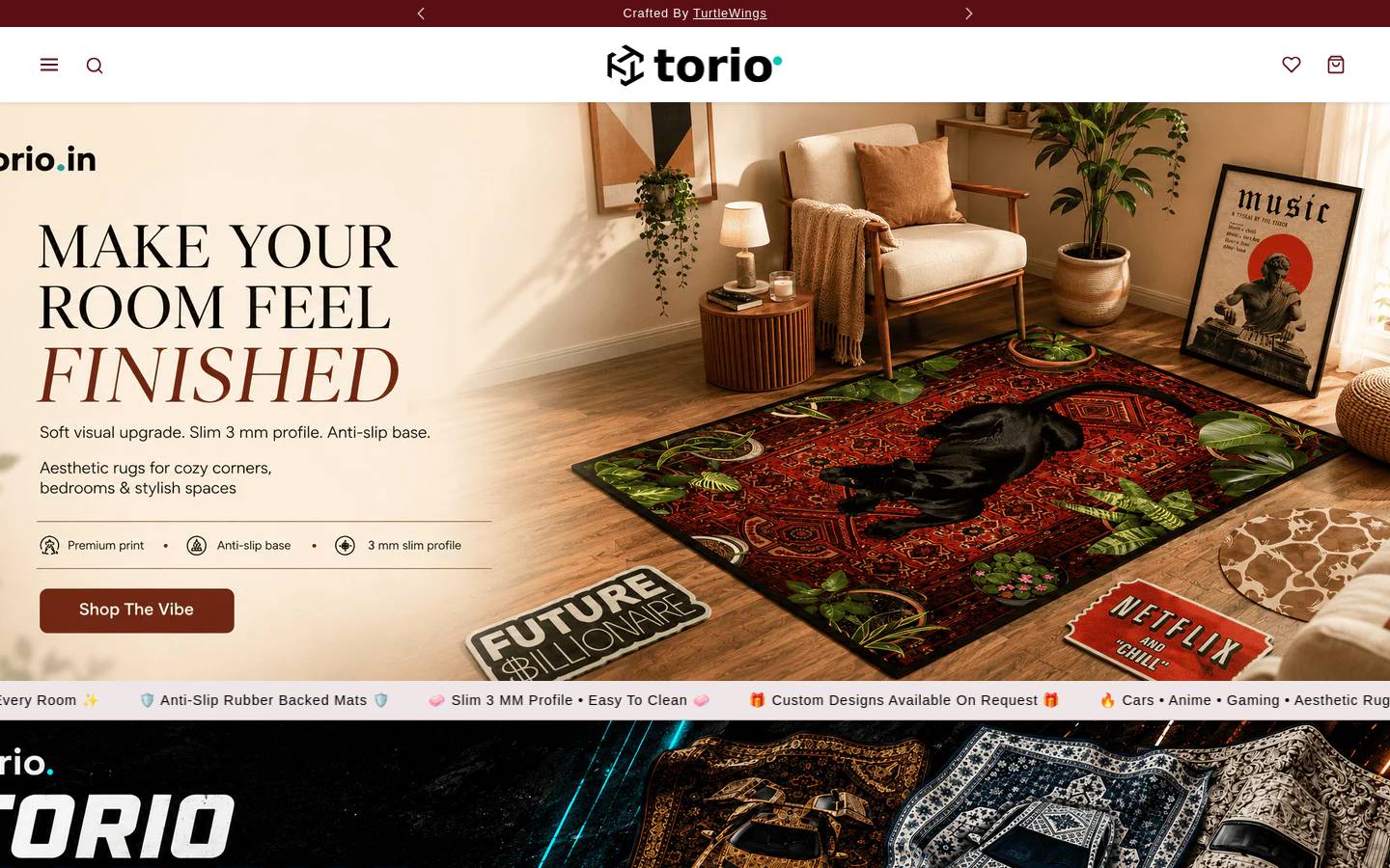 torio.in homepage screenshot