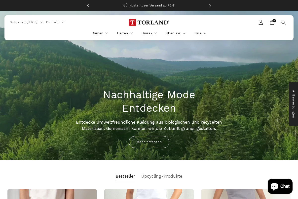 TORLAND homepage screenshot