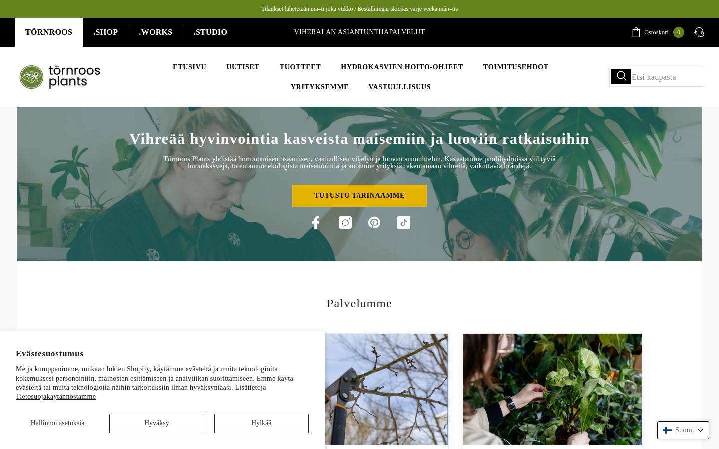 tornroos.shop homepage screenshot
