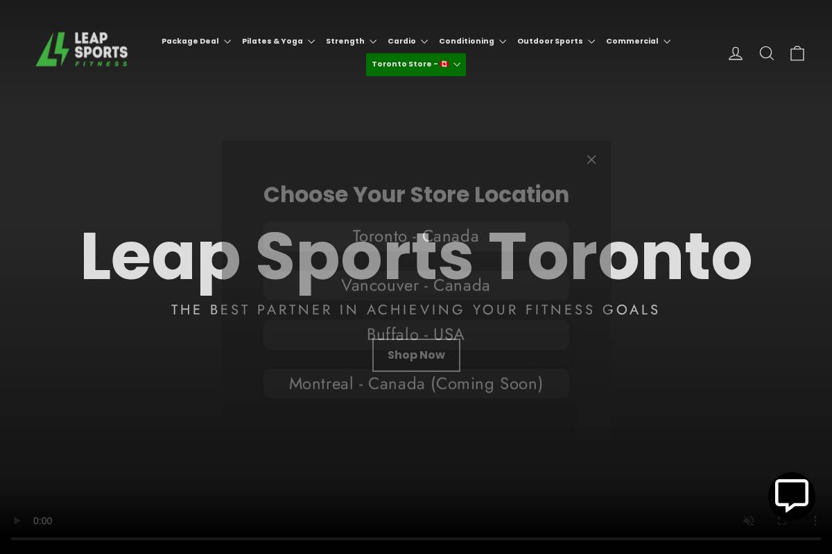 toronto.leapsports.ca homepage screenshot