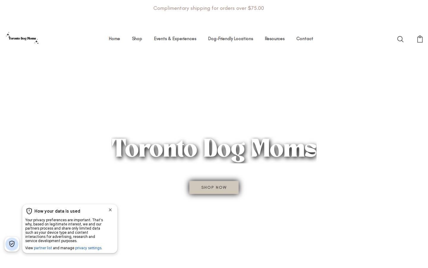 torontodogmoms.com homepage screenshot