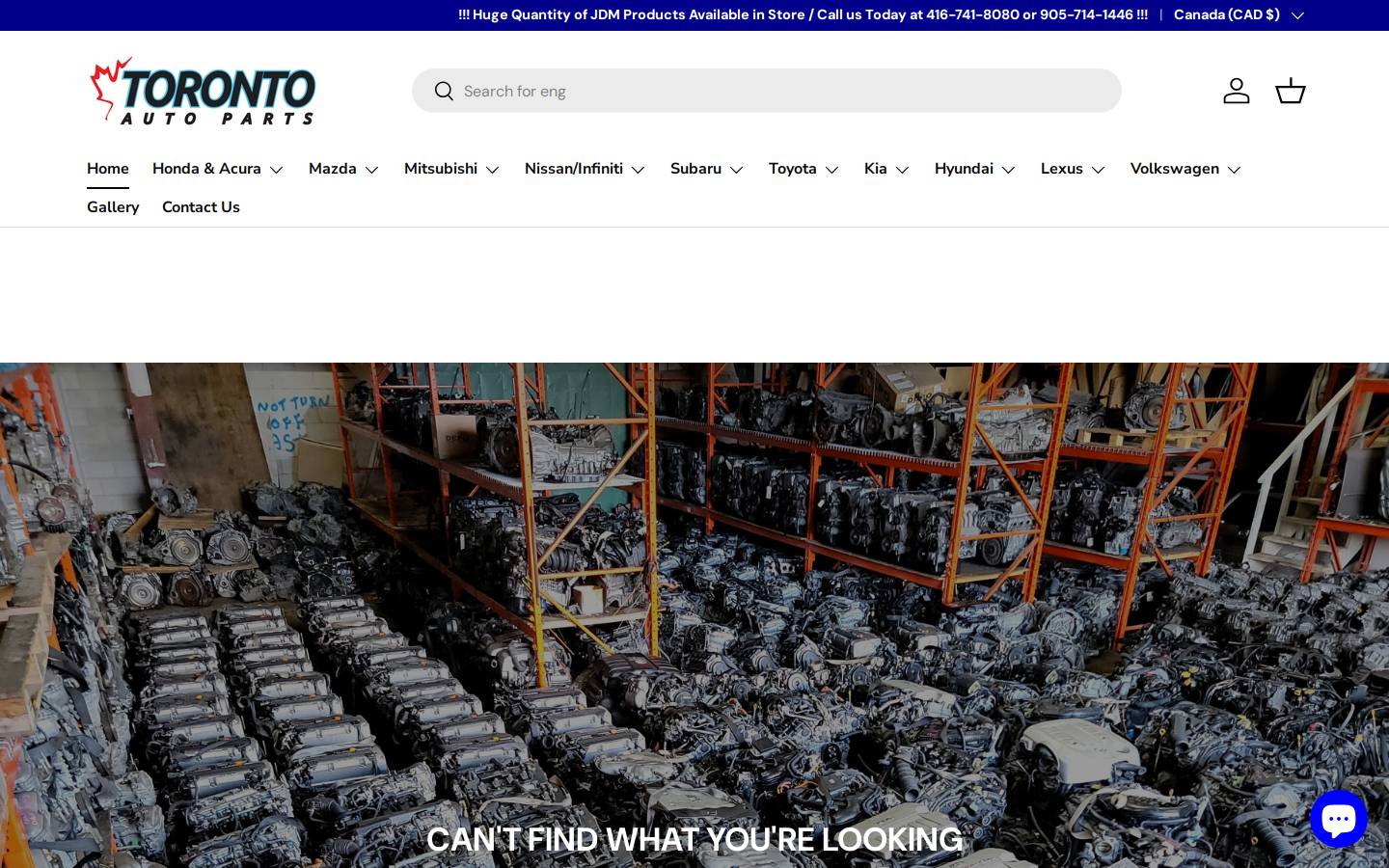 torontojdmauto.com homepage screenshot
