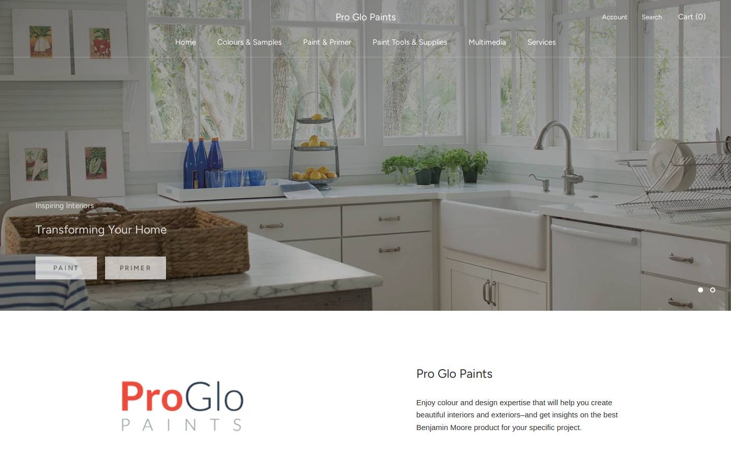 torontopaintstore.com homepage screenshot