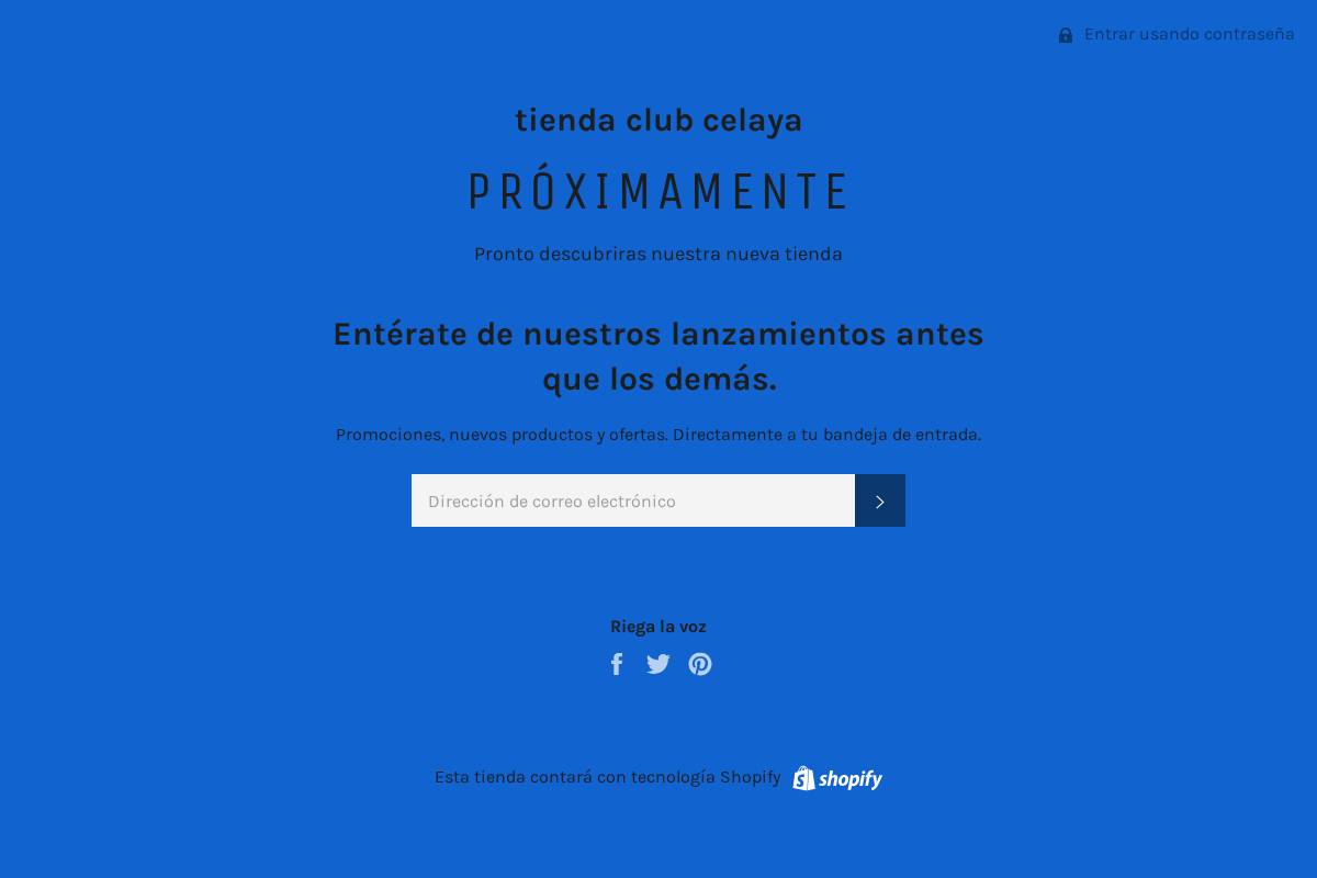 toroshopclubcelaya.com homepage screenshot
