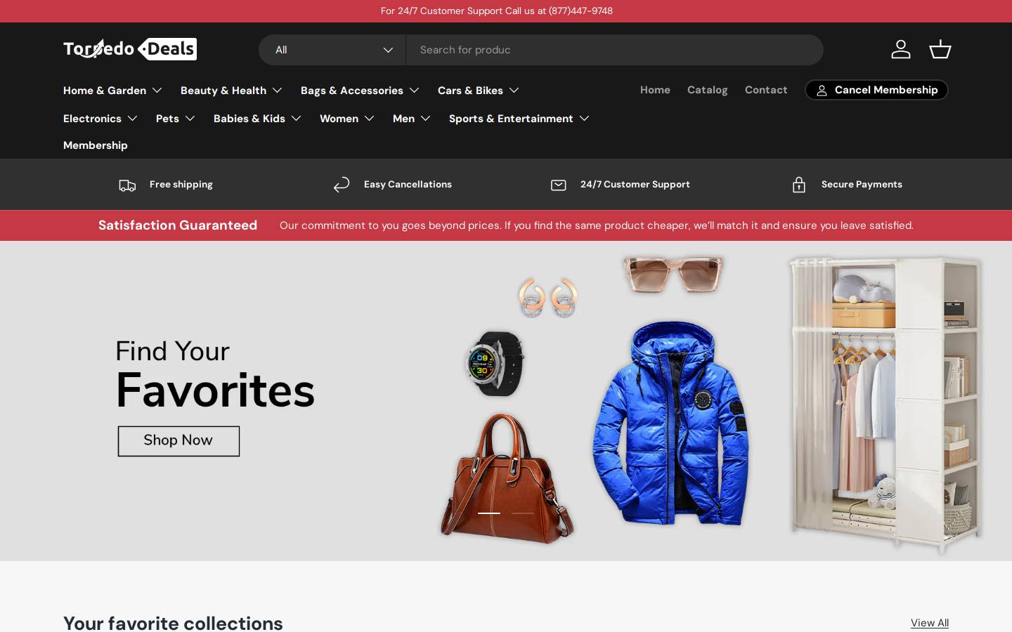 torpedodeals.com homepage screenshot
