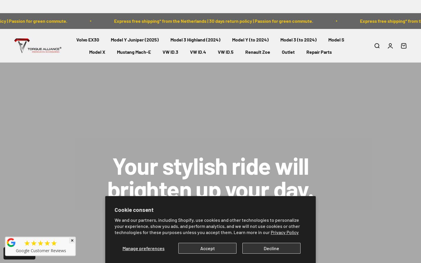 Torque Alliance homepage screenshot
