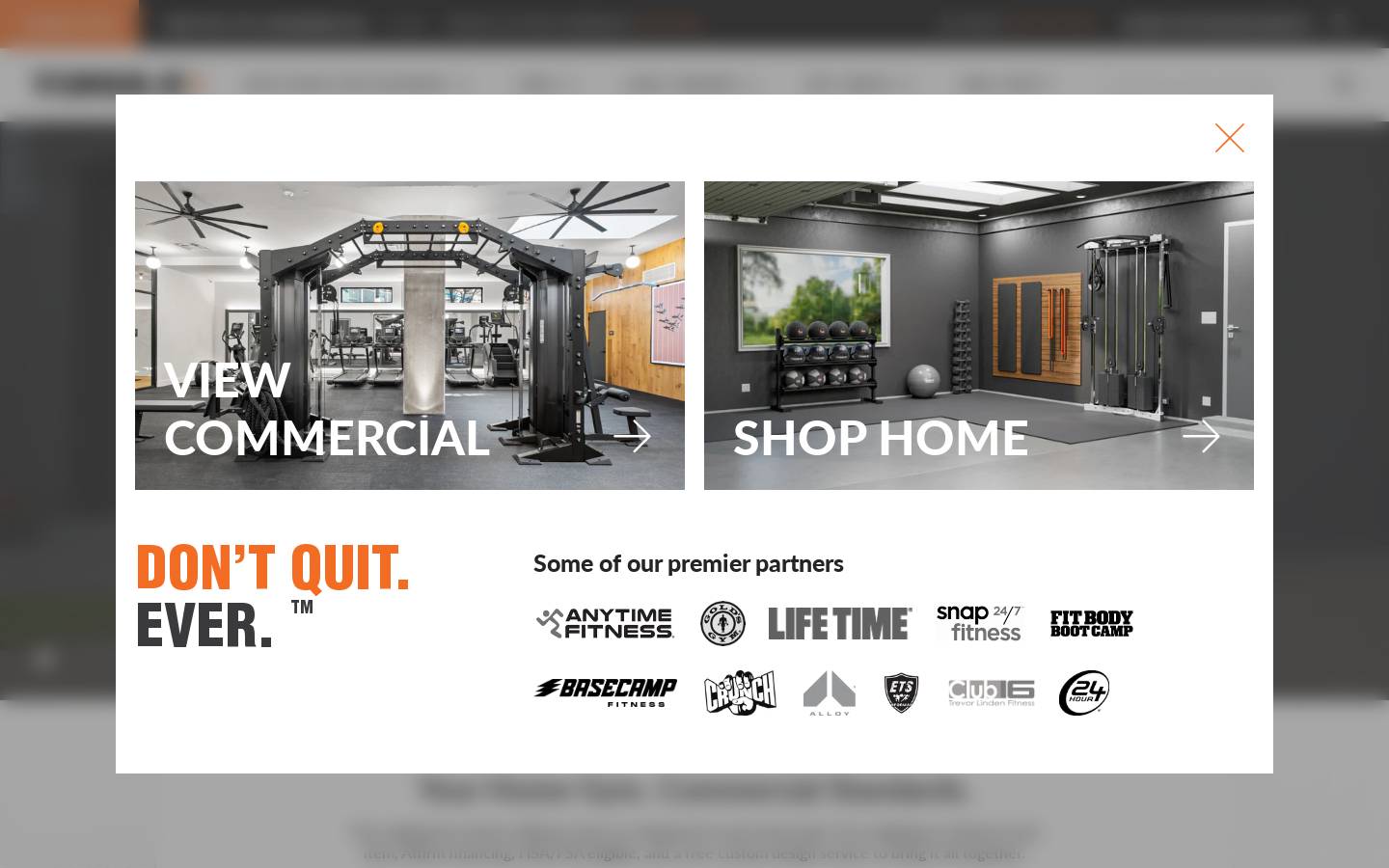 Torque Fitness homepage screenshot