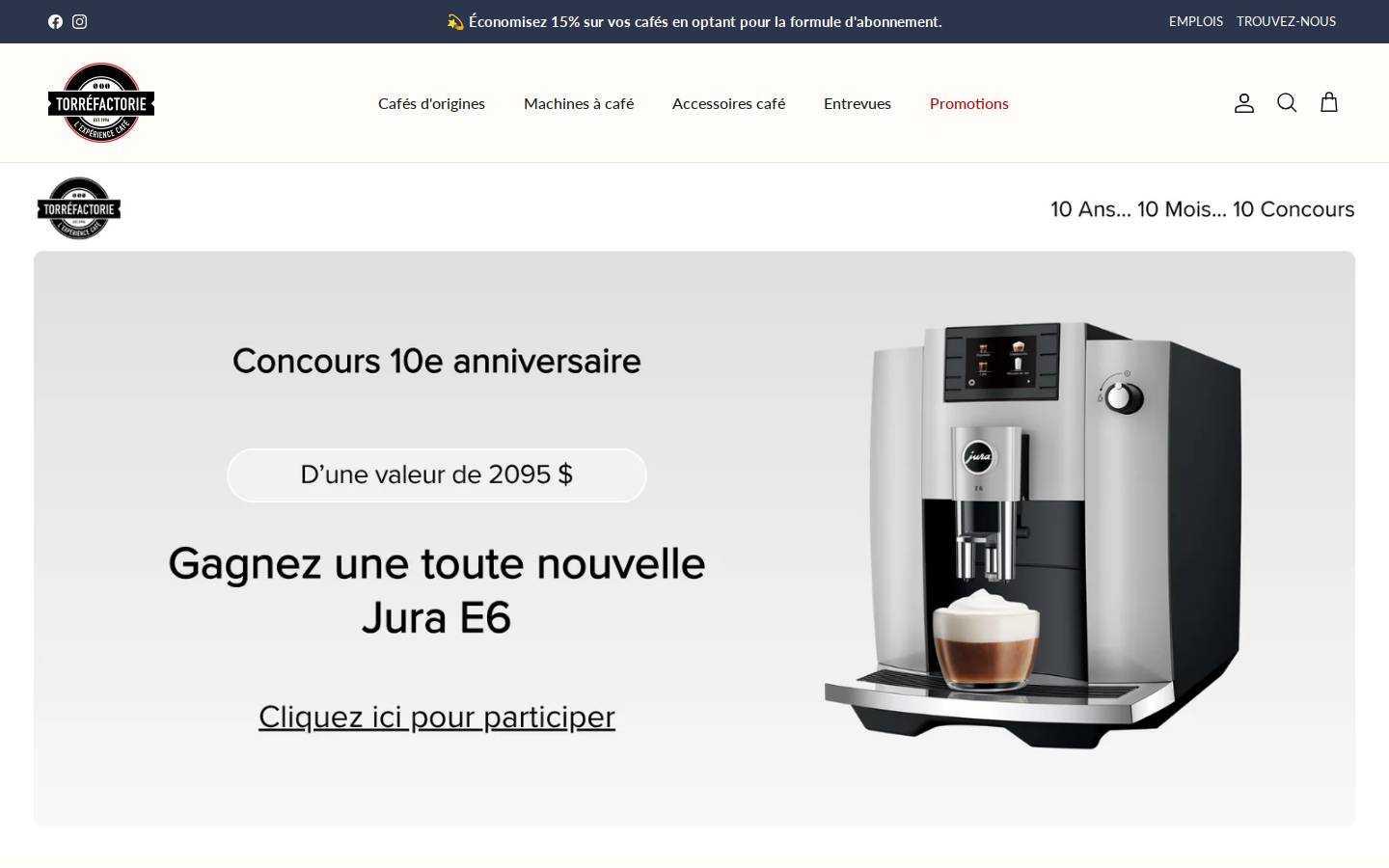 torrefactorie.com homepage screenshot