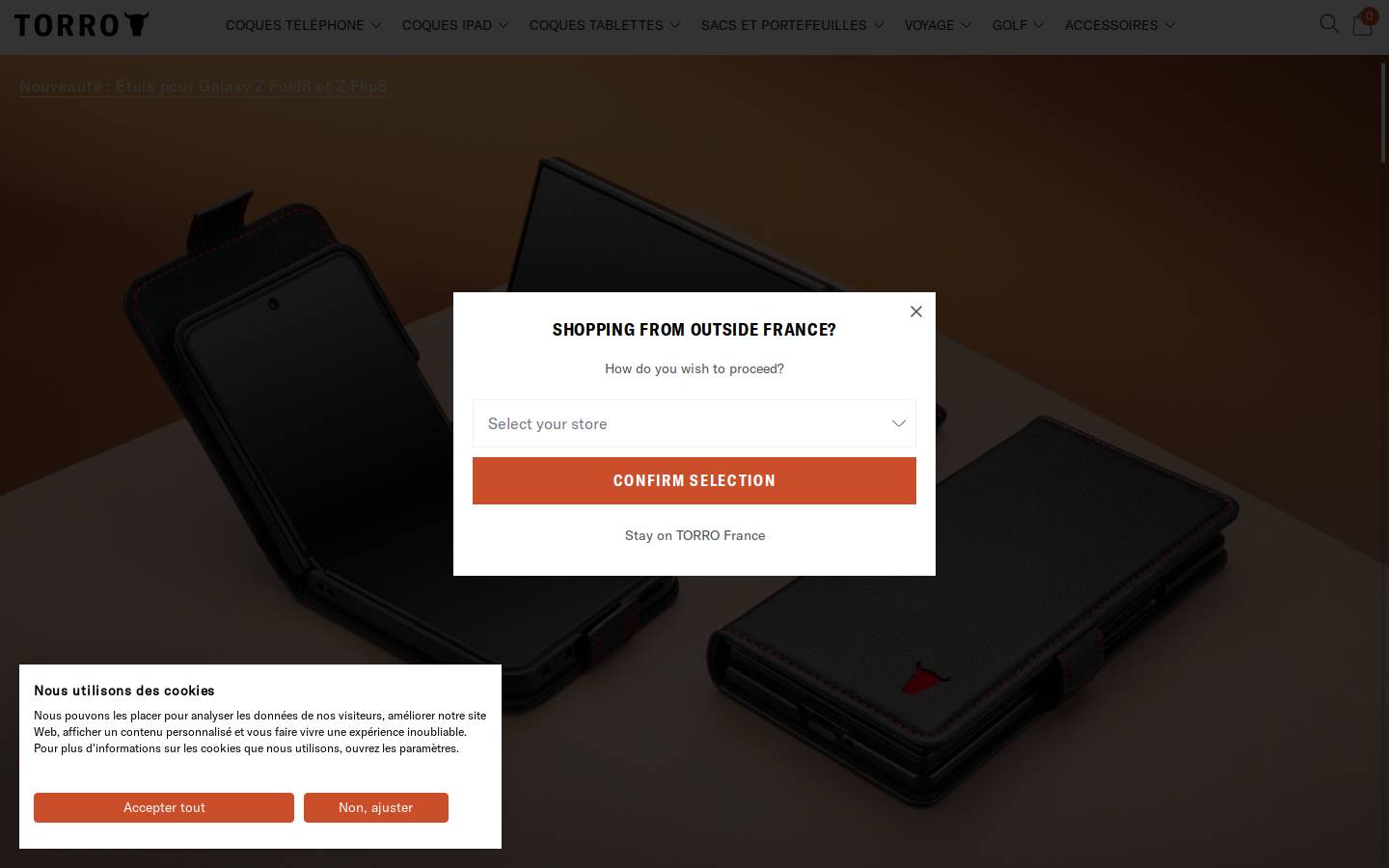 TORRO France homepage screenshot