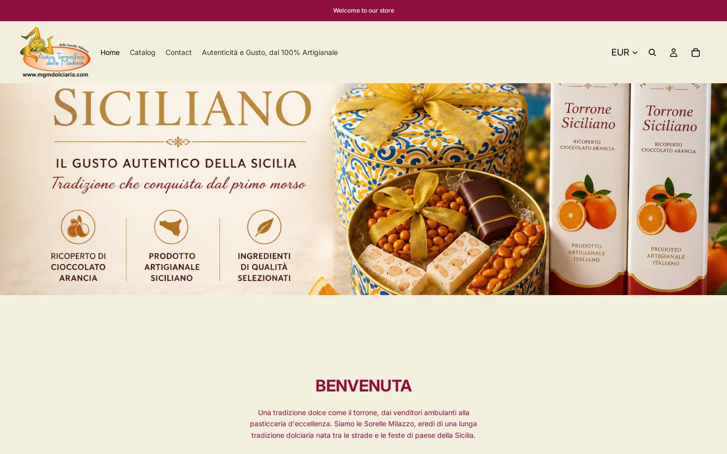 torronificiodellemadonie.com homepage screenshot