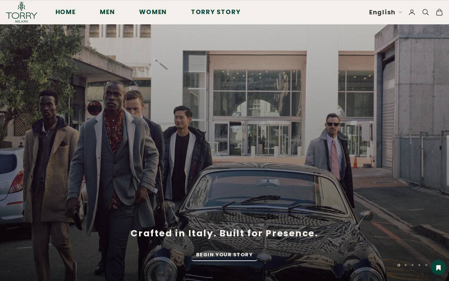 torrymilano.com homepage screenshot