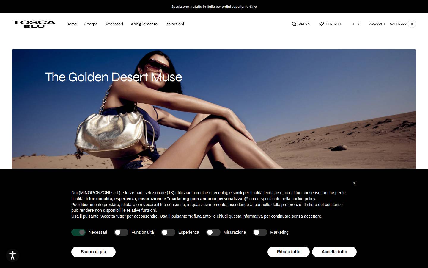 toscablu.com homepage screenshot