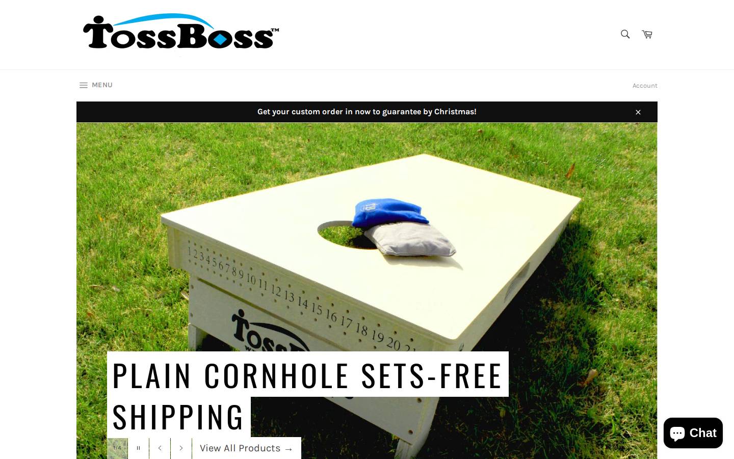 tossbossusa.com homepage screenshot