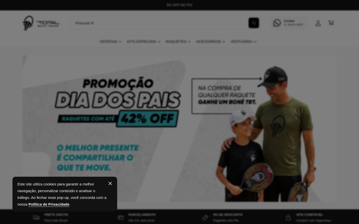 totalbeachtennis.com.br homepage screenshot