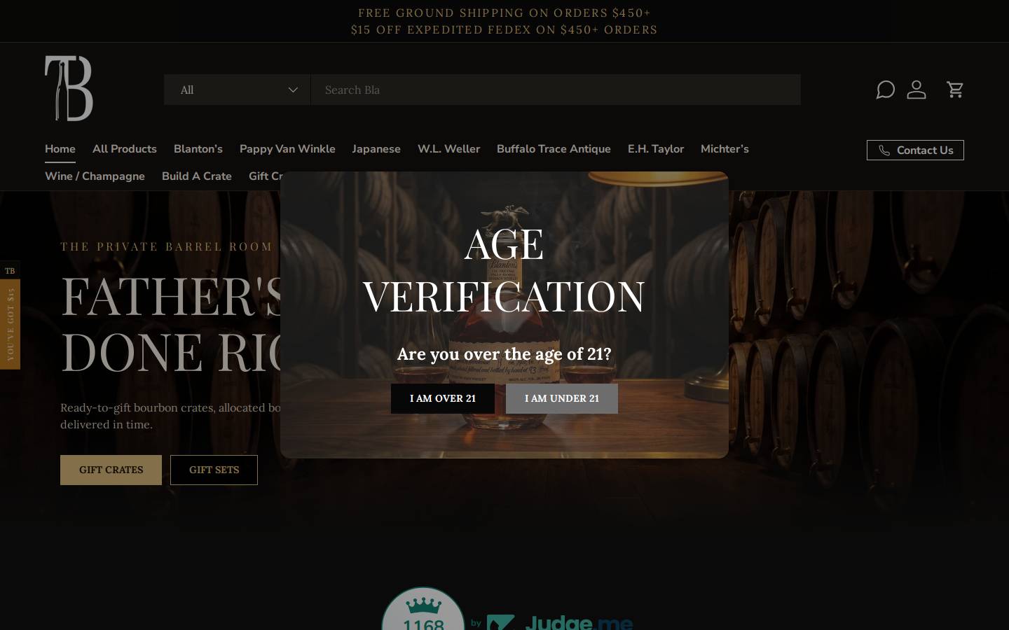 Totalbourbon homepage screenshot