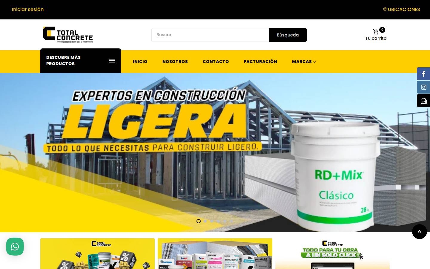 totalconcrete.com.mx homepage screenshot