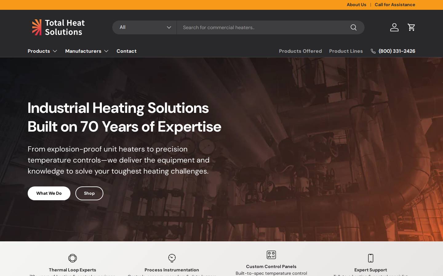 totalheatsolutions.net homepage screenshot