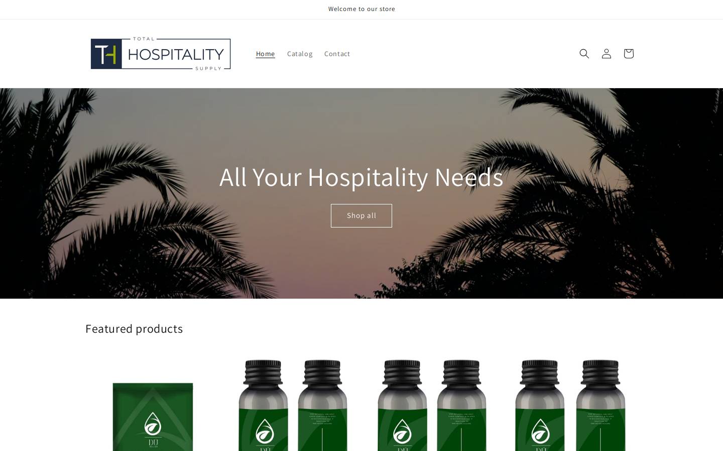 totalhospitalitysupply.com homepage screenshot