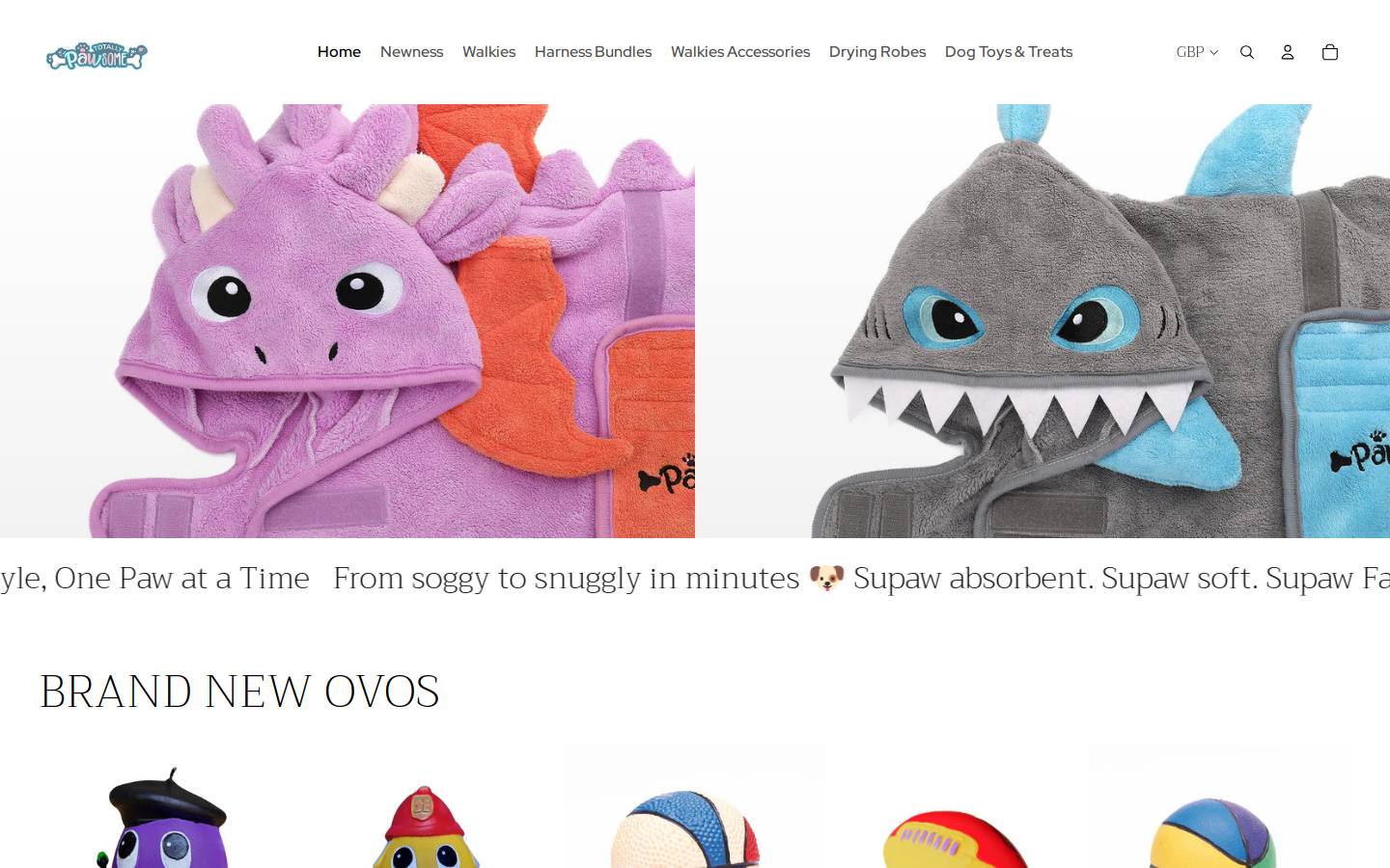 totallypawsome.com homepage screenshot