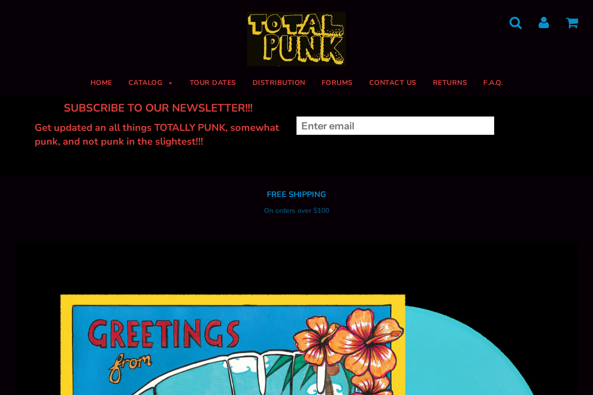 totalpunkrecords.com homepage screenshot