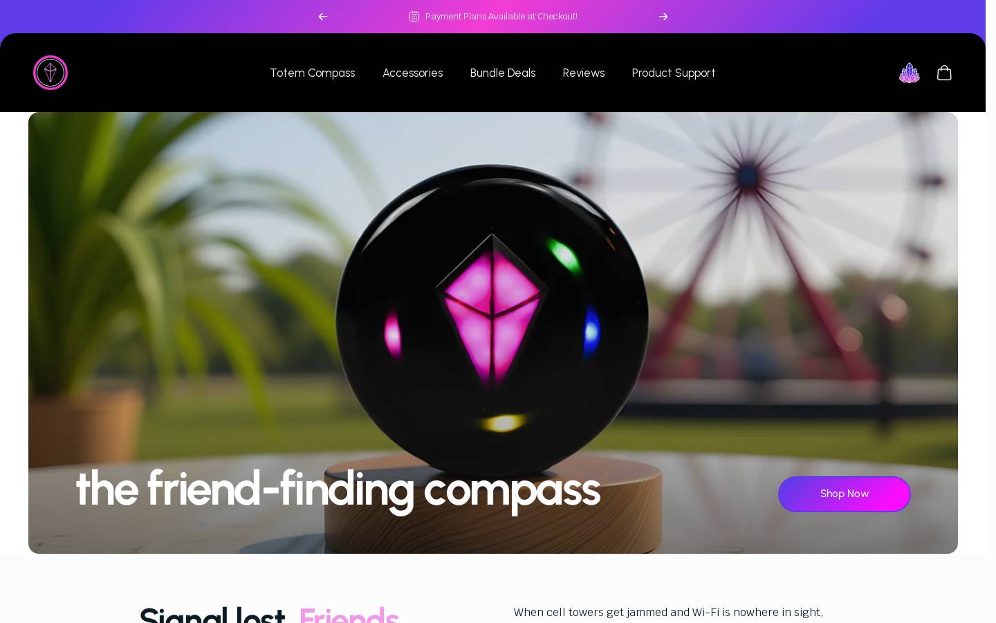 Totemlabs homepage screenshot