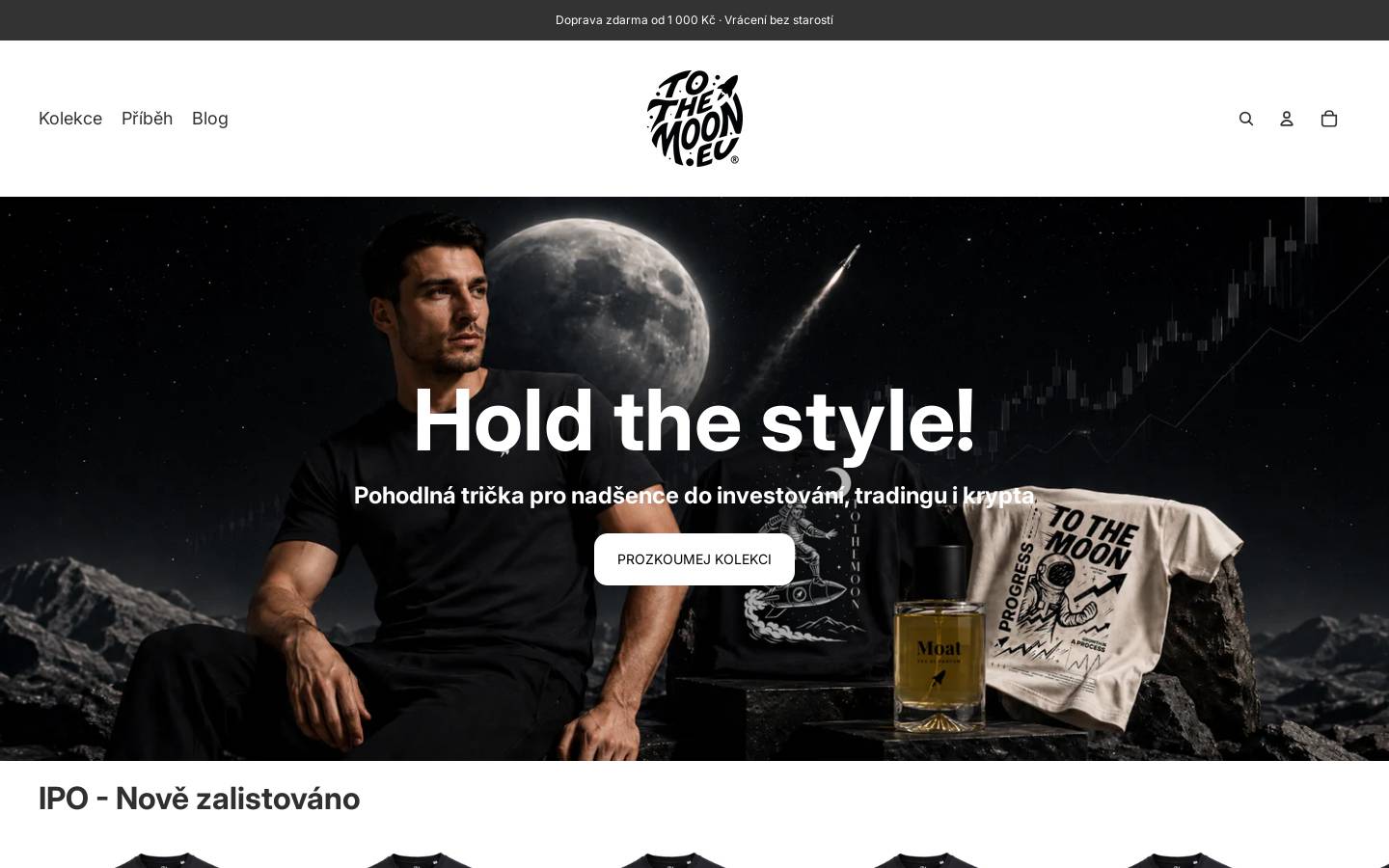 Tothemoon homepage screenshot