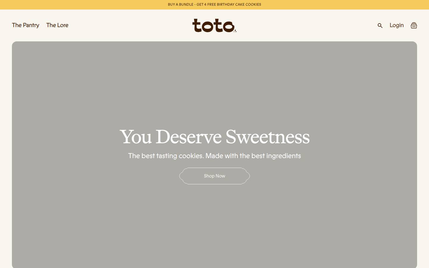 totofoods.com homepage screenshot
