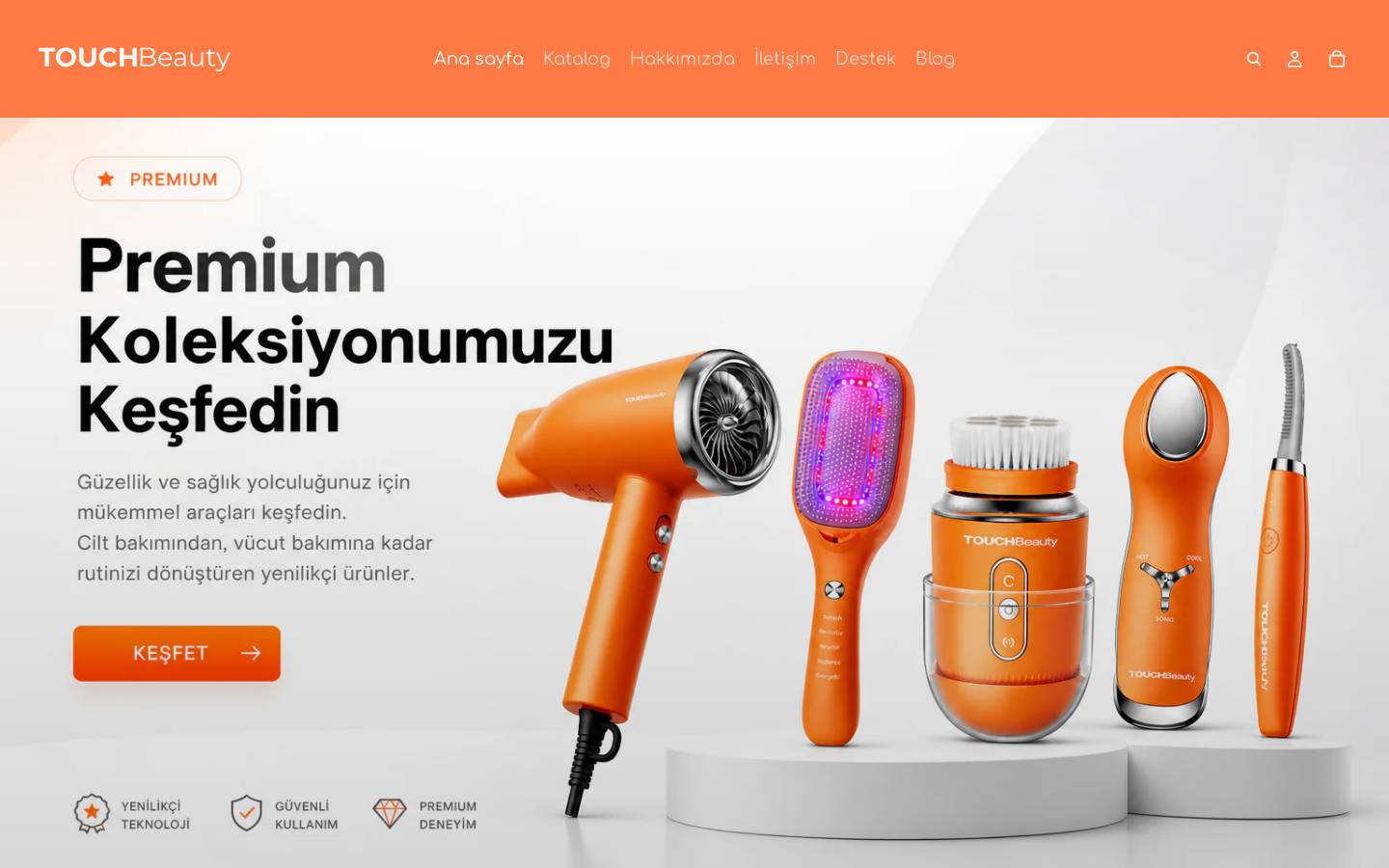 touchbeautytr.com homepage screenshot