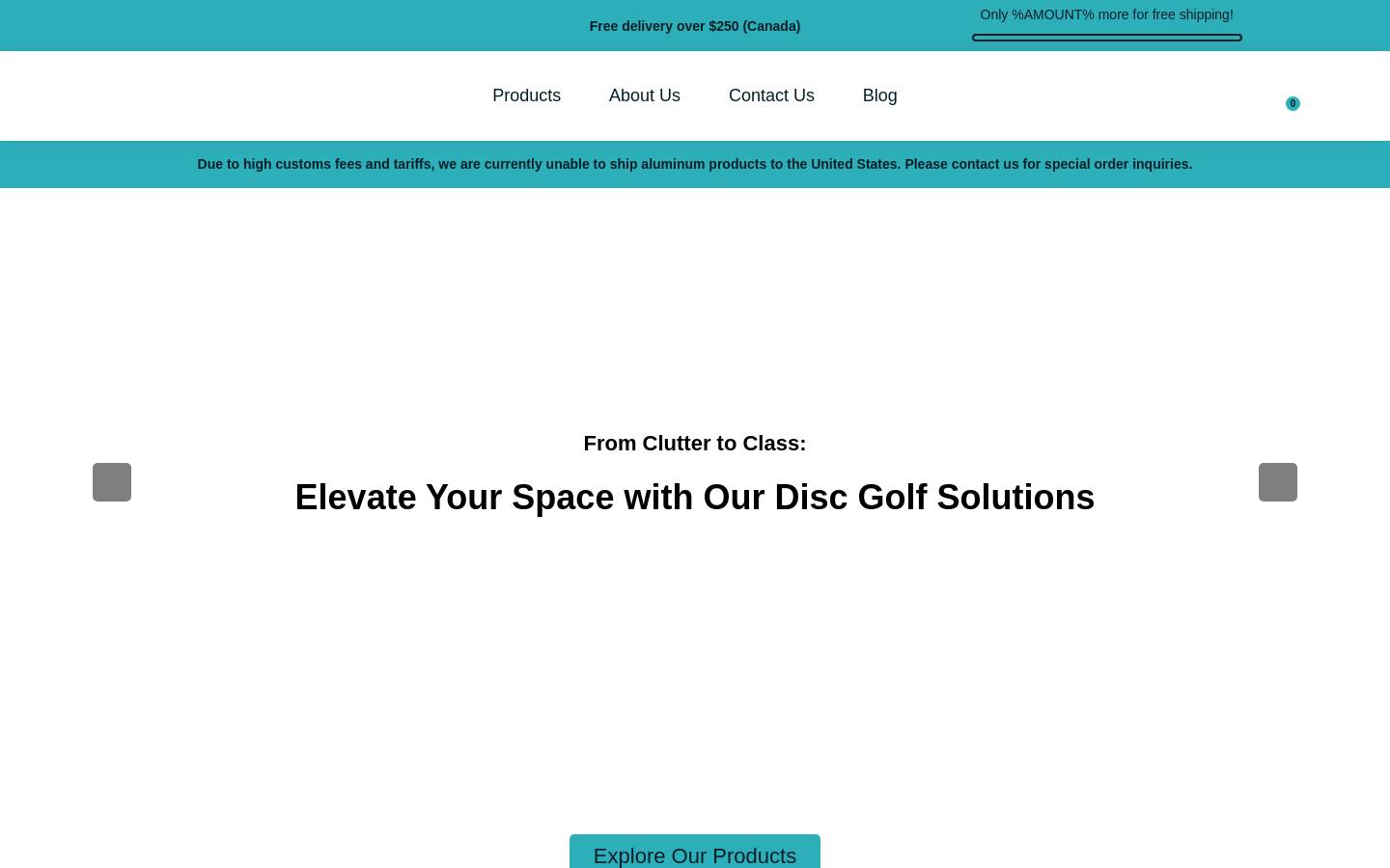 touchdiscgolf.com homepage screenshot