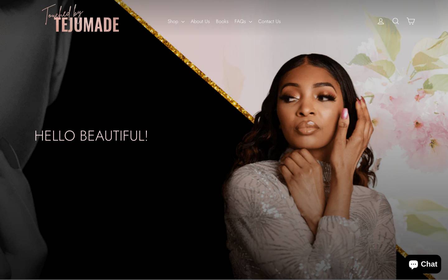 touchedbytejumade.com homepage screenshot