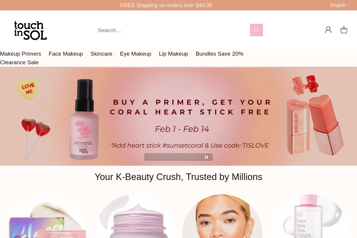 Touch in Sol US homepage screenshot