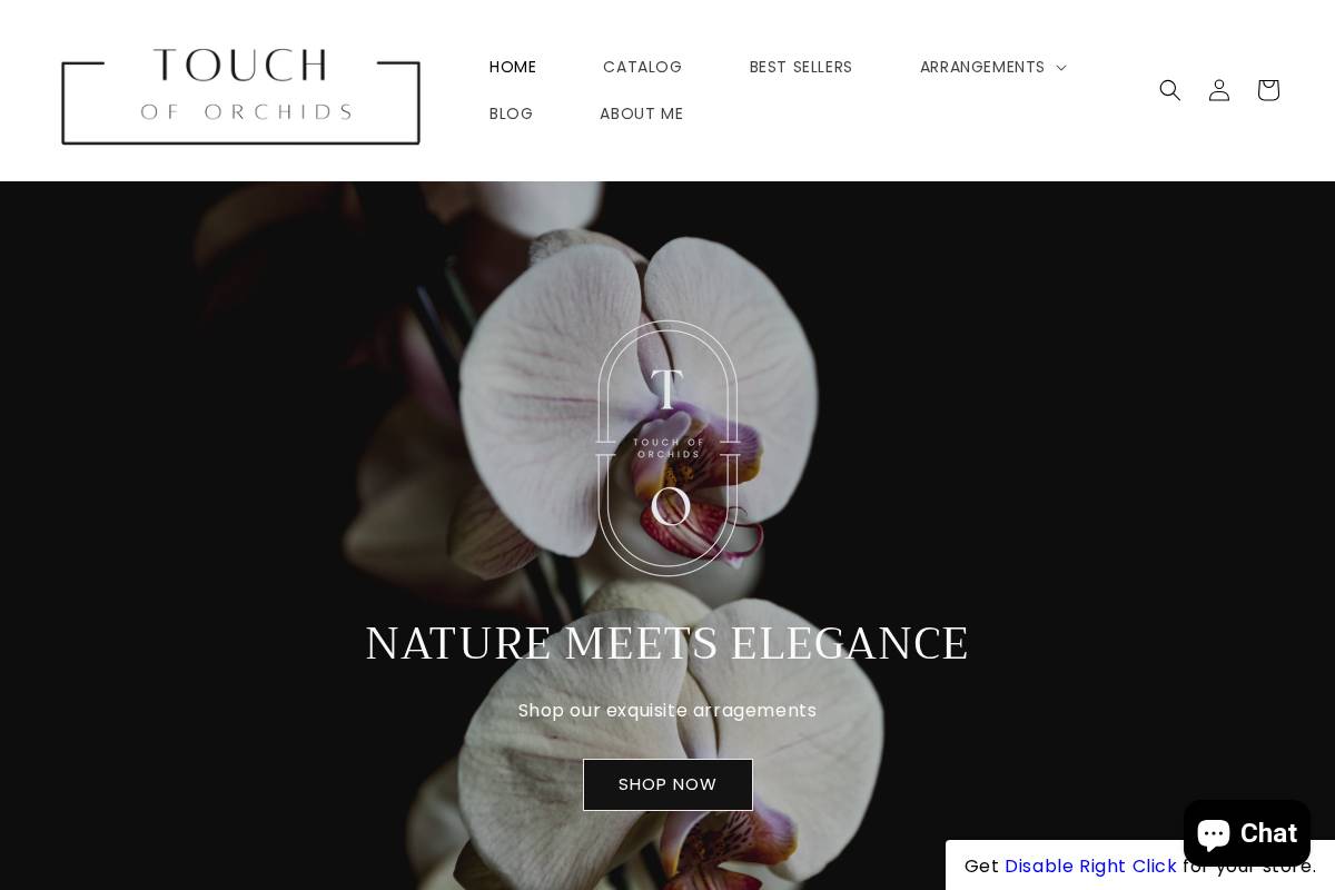 touchoforchids.us homepage screenshot