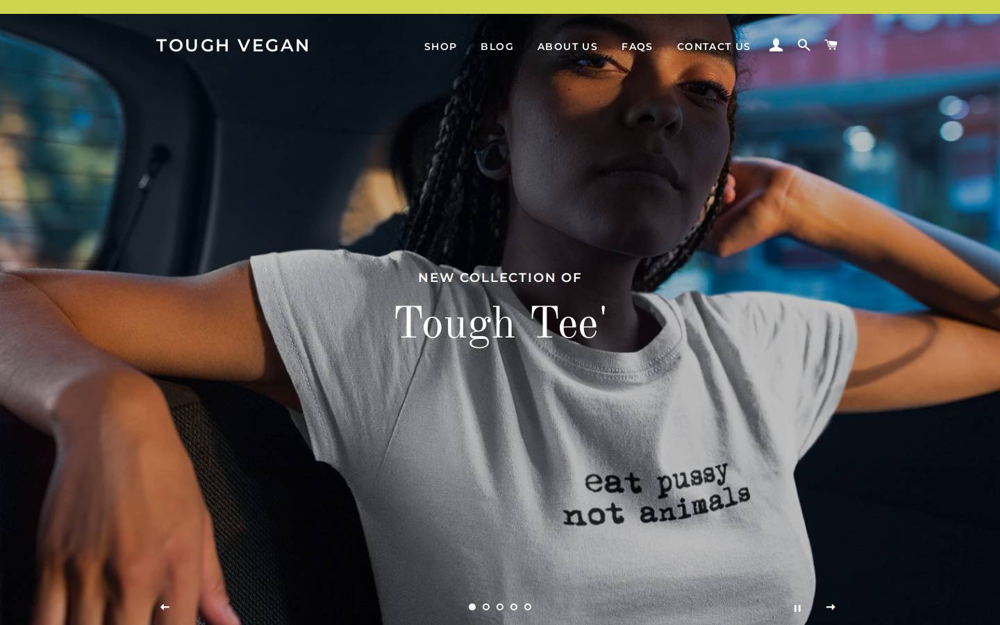 toughvegan.com homepage screenshot