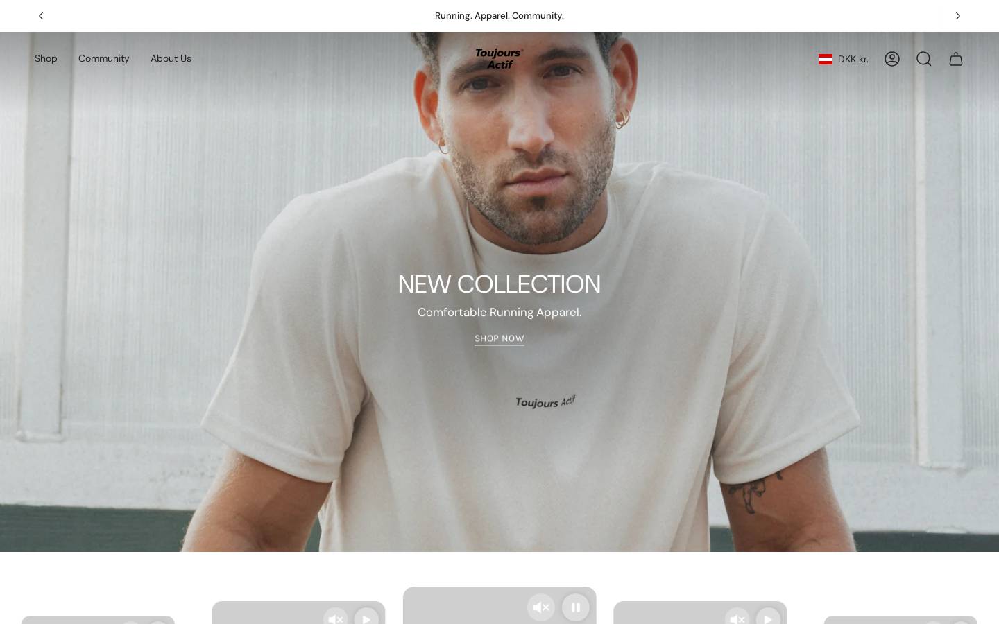 toujoursactif.com homepage screenshot