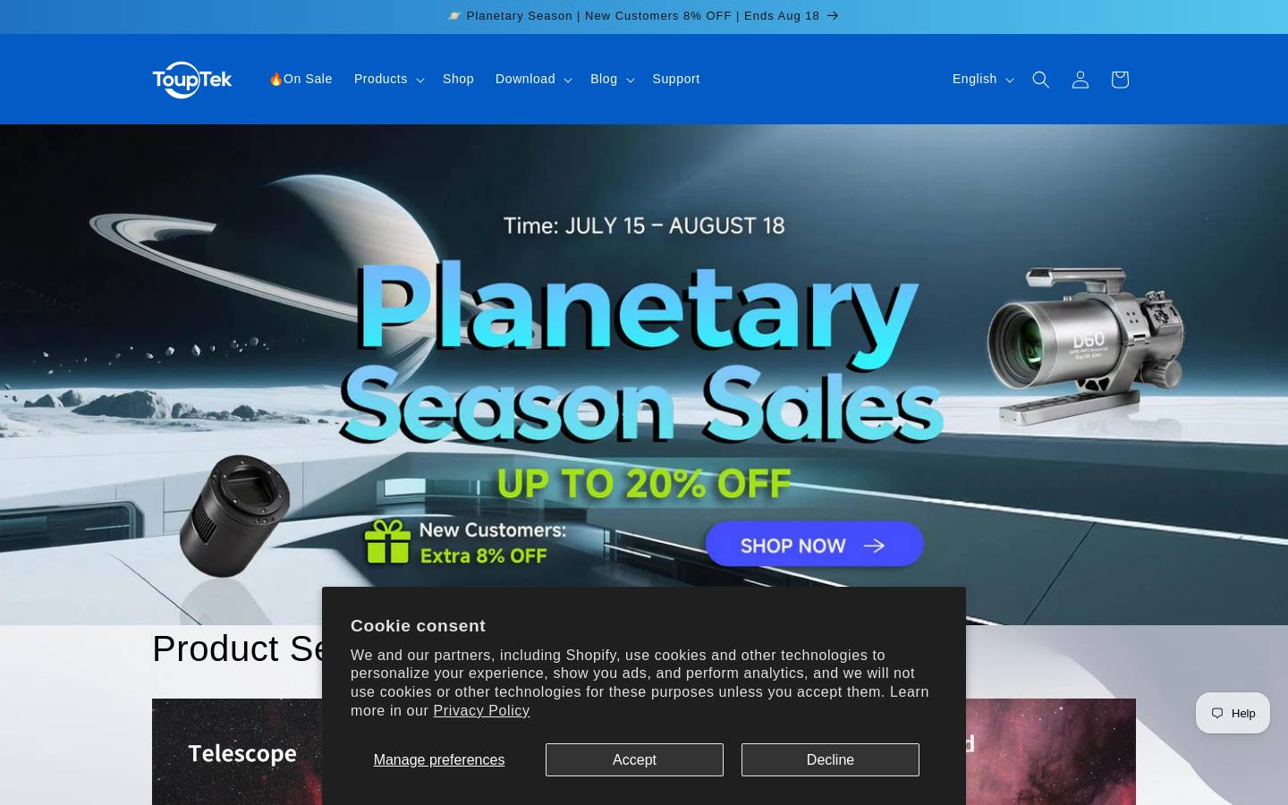 touptekastro.com homepage screenshot