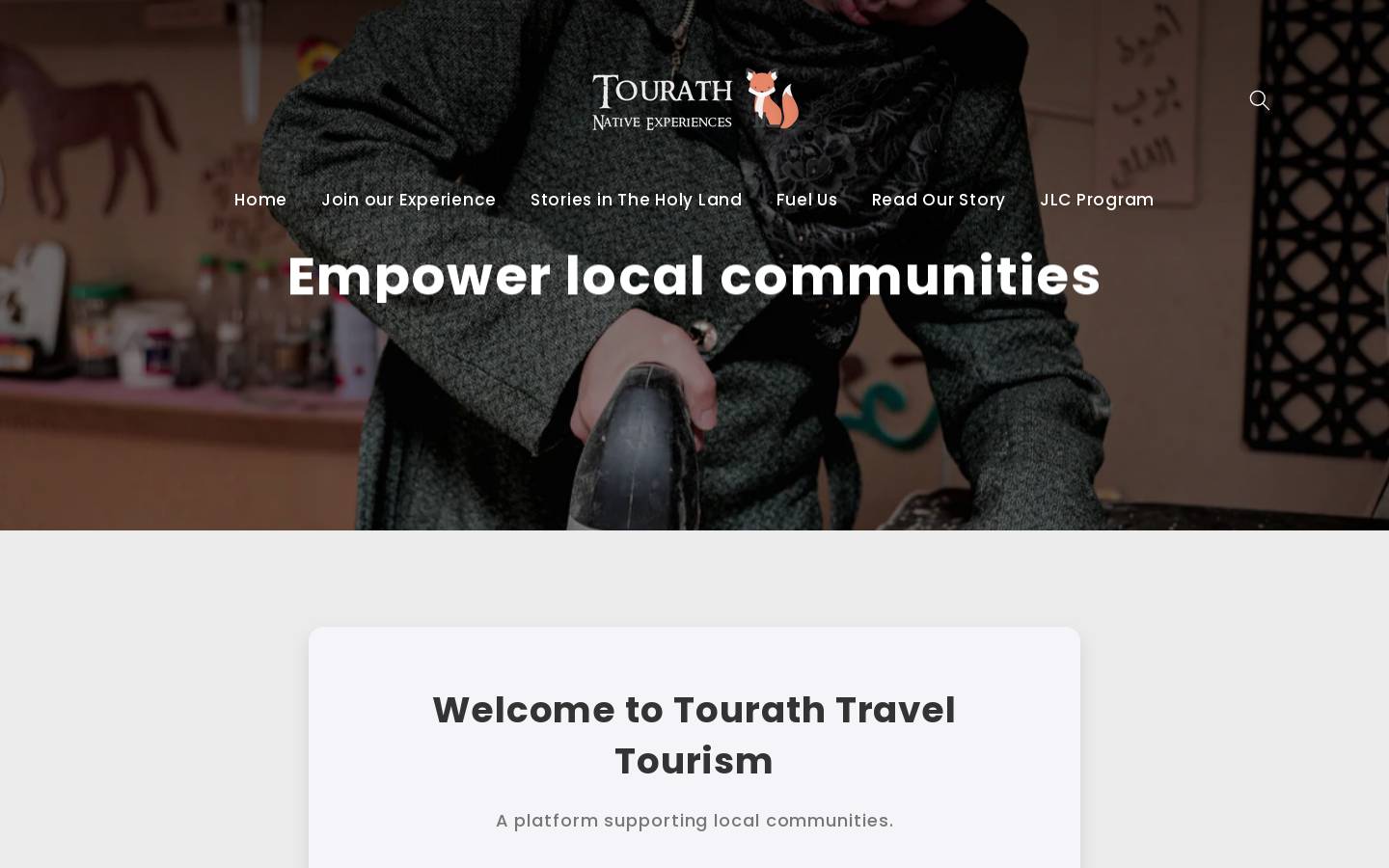 tourath.com homepage screenshot